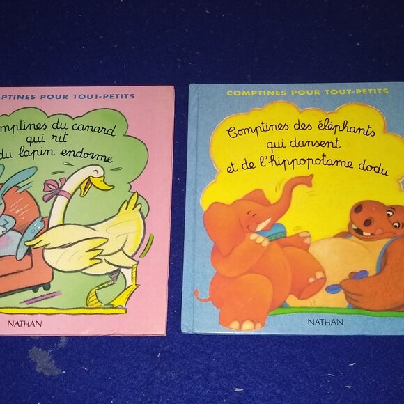 Comptines du Canard qui rit et du Lapin Endormi + Elephants dansent x 2 French - Picture 1 of 3